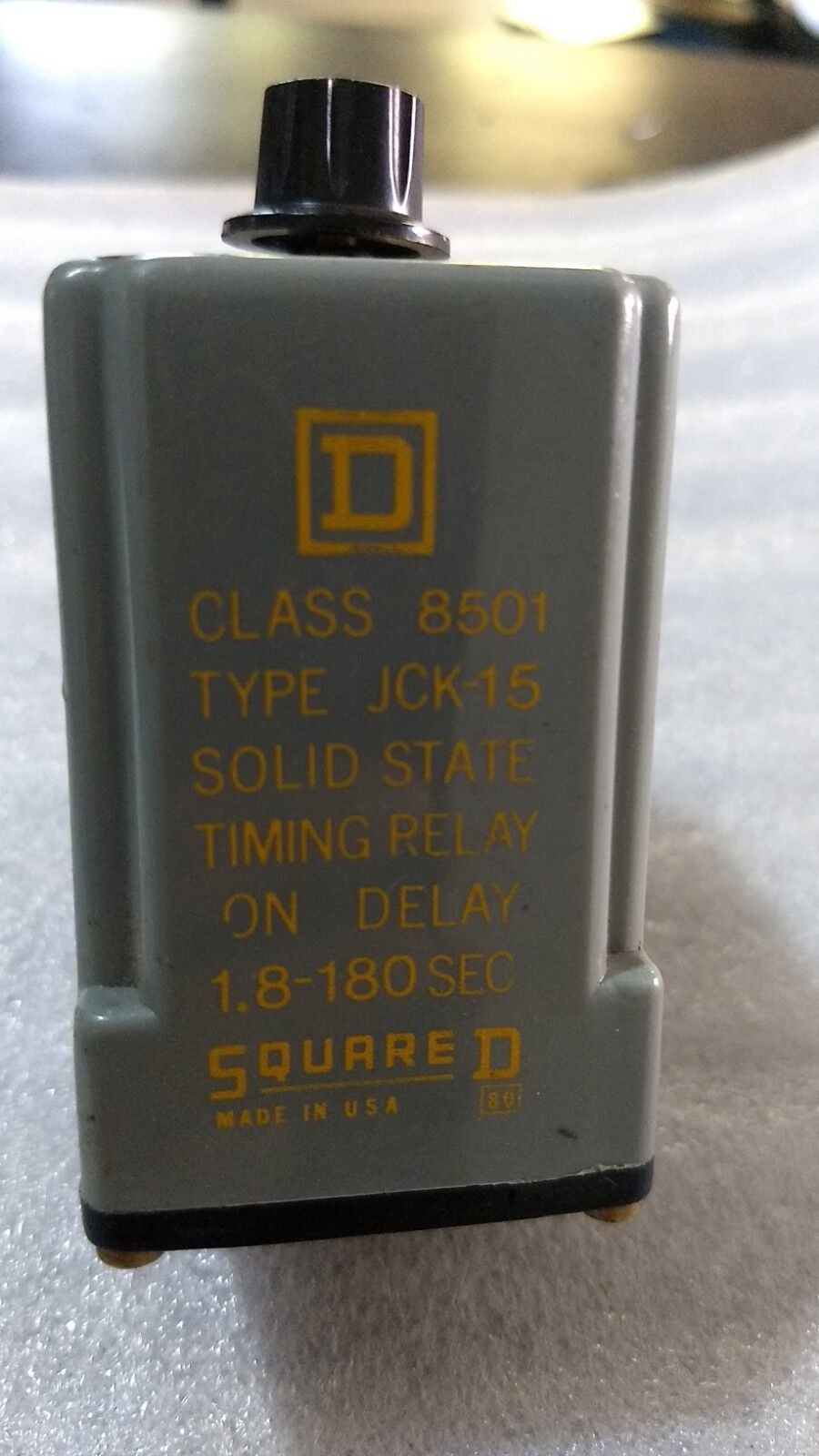 SQUARE D 8501 JCK-15 SOLID STATE TIMING RELAY 8 PIN RELAY 8501JCK15
