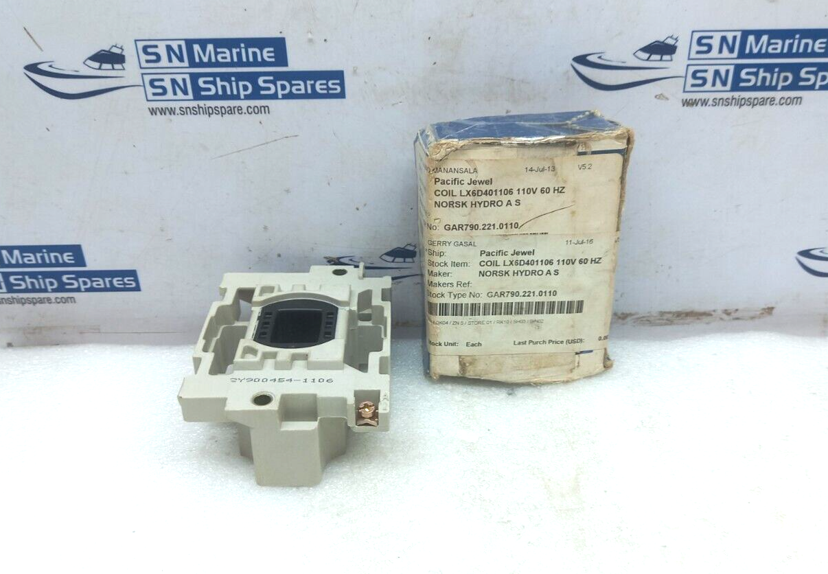 Telemecanique LX6-D401106 110V 50-60 Hz Coil 2Y900454-1106