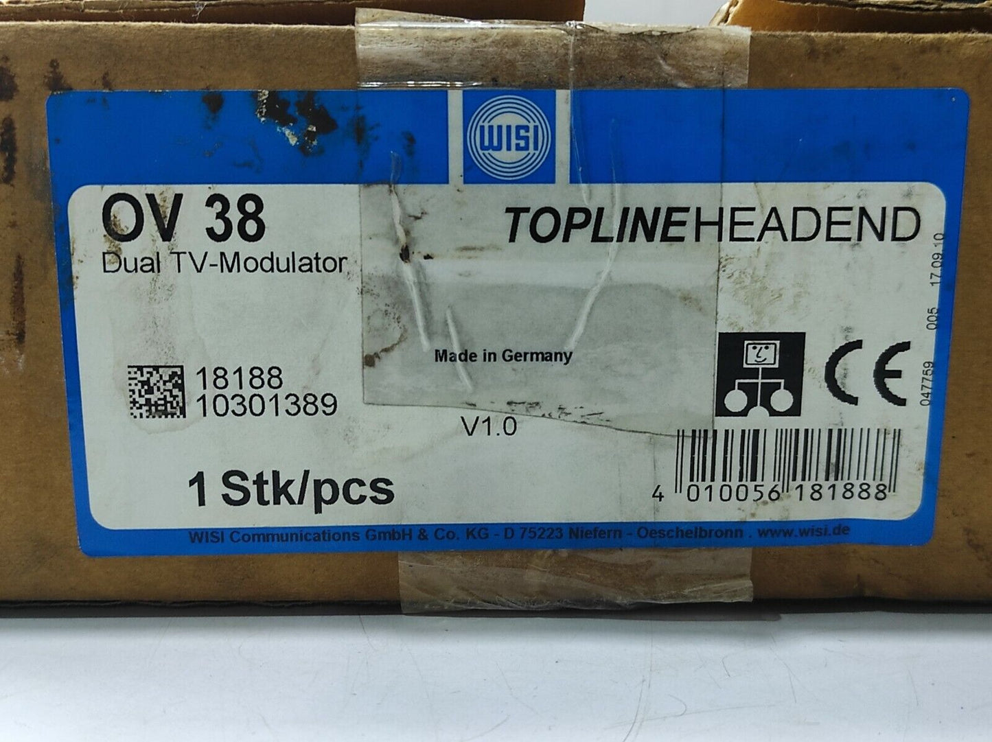 WISI OV 38 Dual TV Modulator Topline Headend