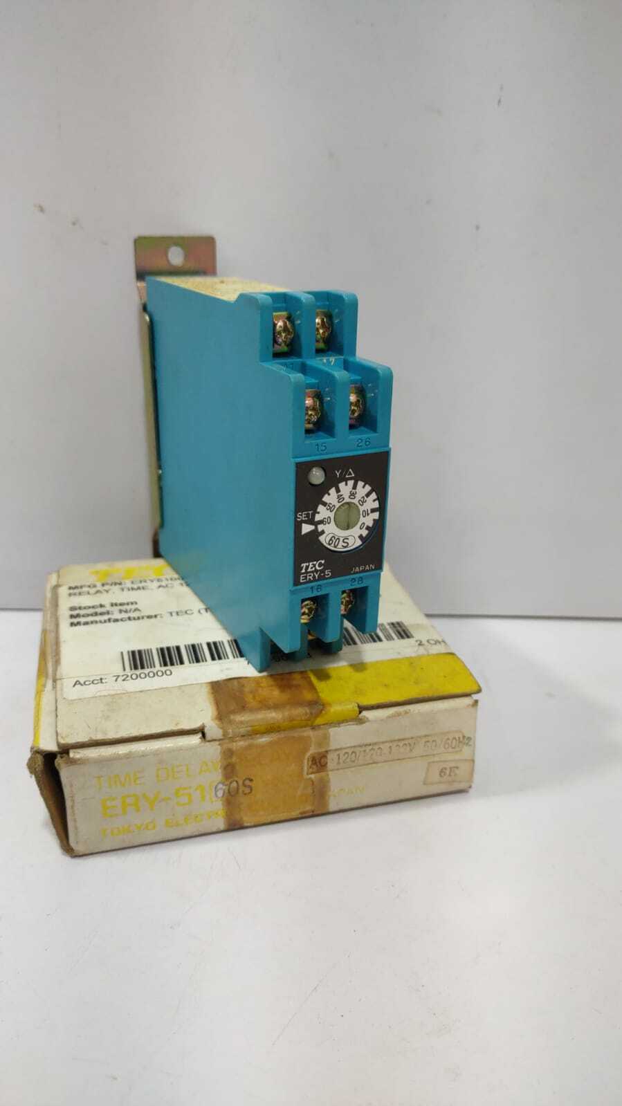 TEC ERY-5 Star Delta Time Delay Relay Tokyo Electric ERY-5160S