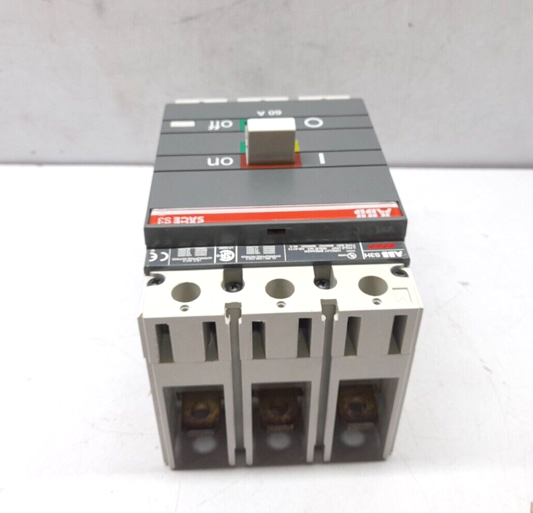 ABB SACE S3 S3H060TW Circuit Breaker S3H 60A BKR S3H 60A 3P