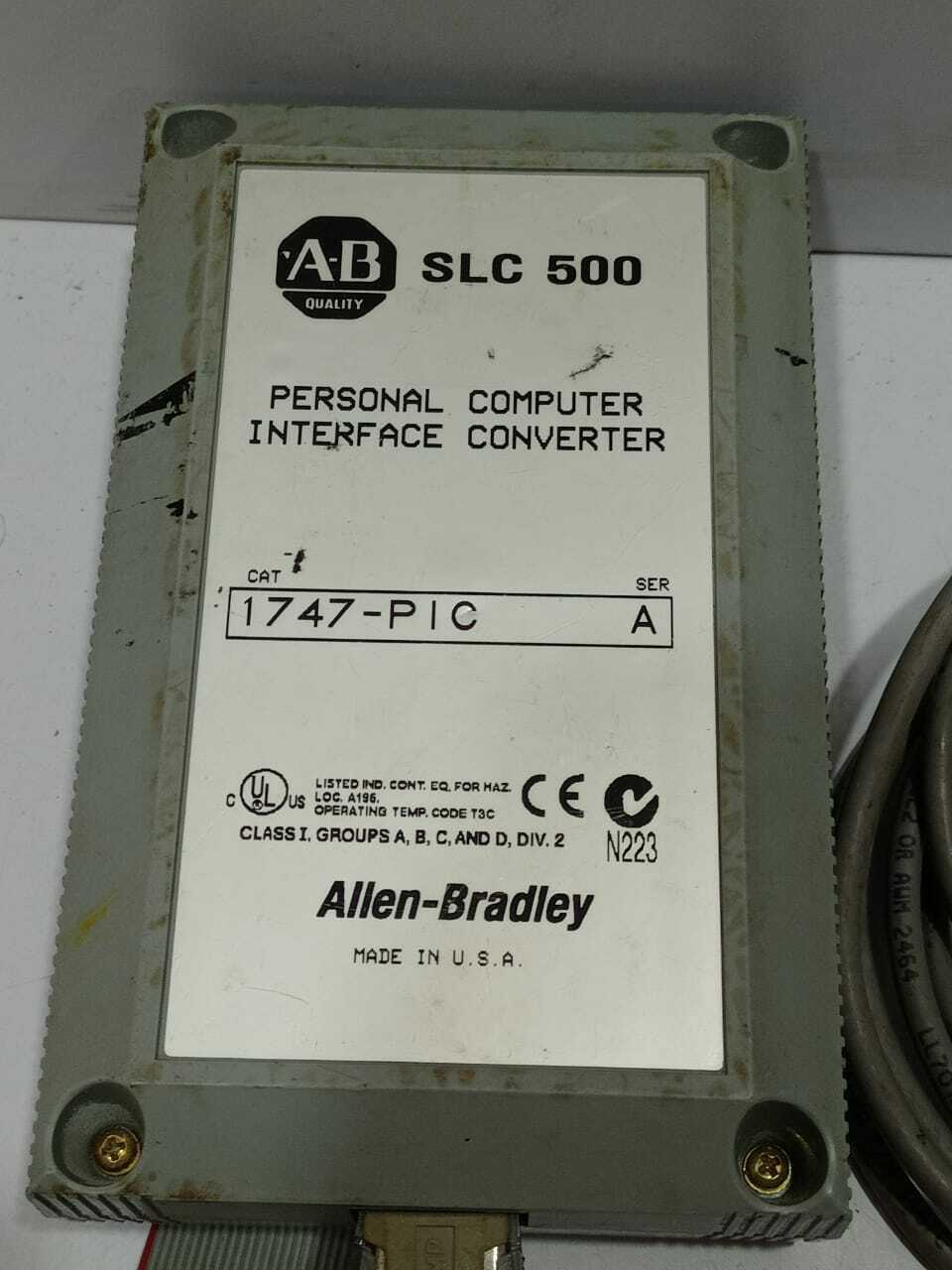 Allen Bradley 1747-PIC  Ser A Personal Computer Interface Converter SLC 500