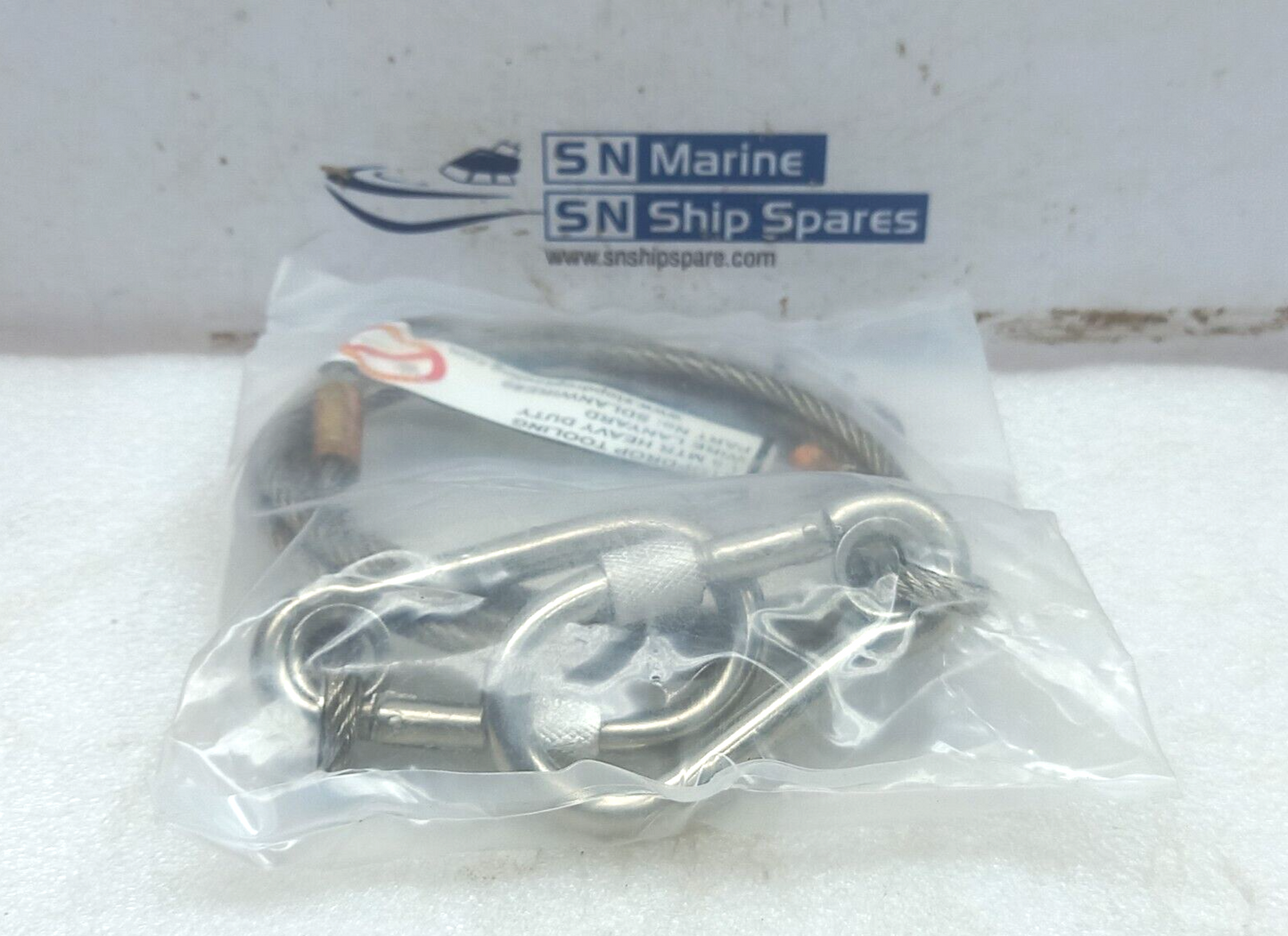 STOP DROP TOOLING SDLANWIRE80 Heavy Duty Wire Lanyard 1.5MTR