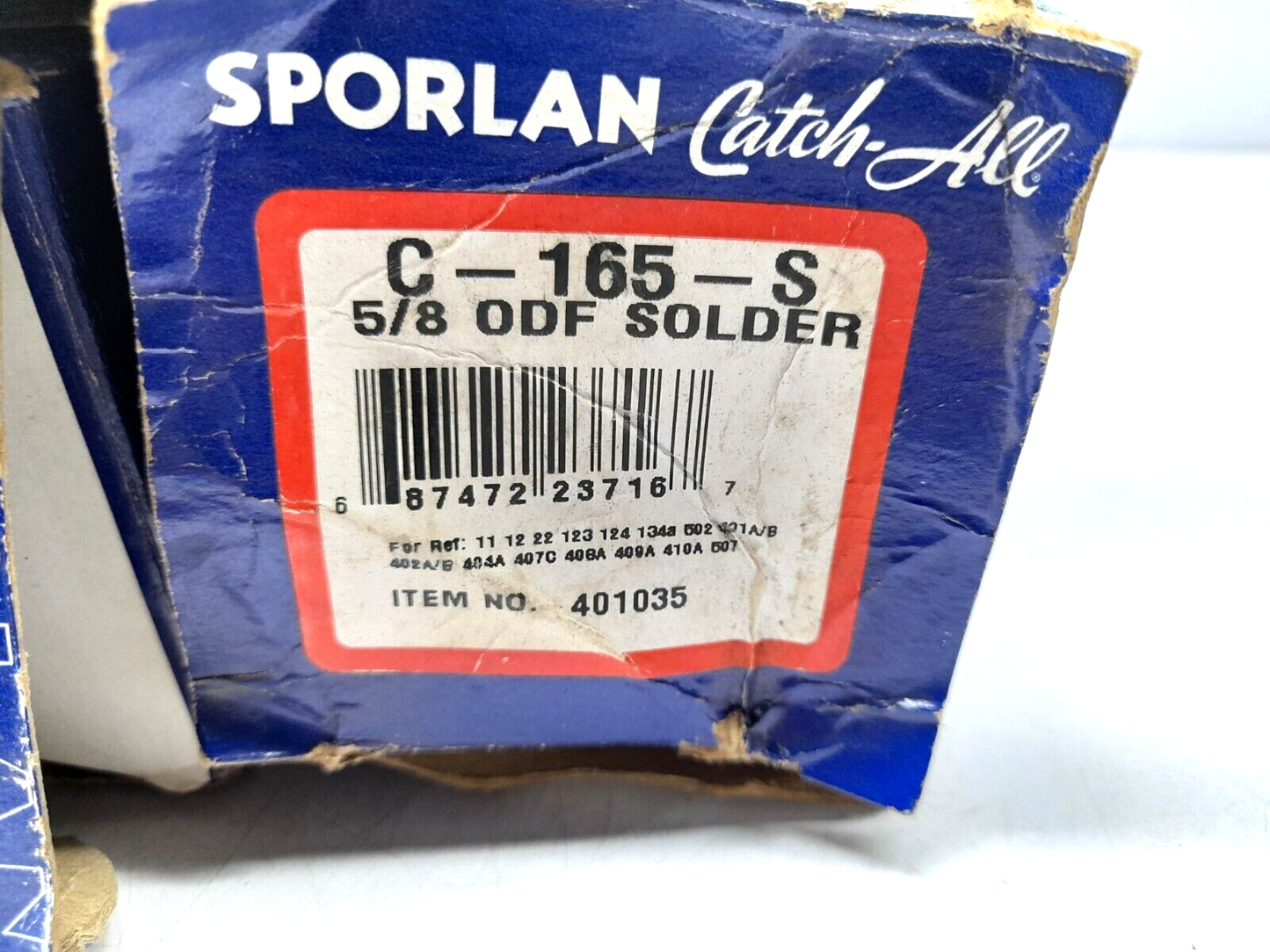 Sporlan Catch All C-165-S Filter Drier 5_8 ODF Solder M.R.P. 650 psig 4482 kPa