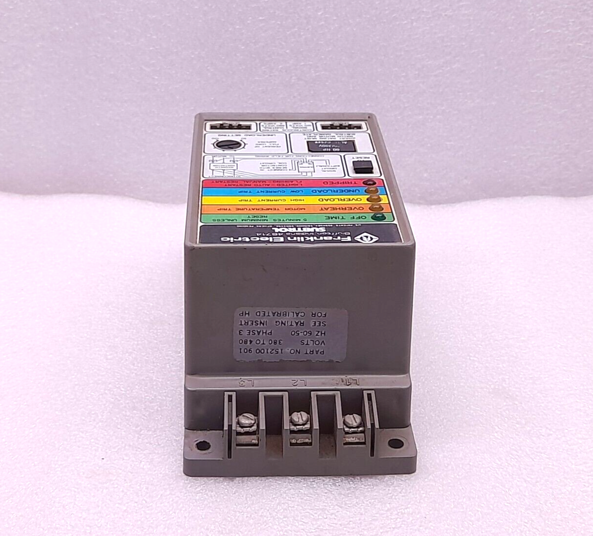 Franklin Electric 152100 901 Subtrol Motor Controller 380-480V 50-60Hz 3Ph 15210