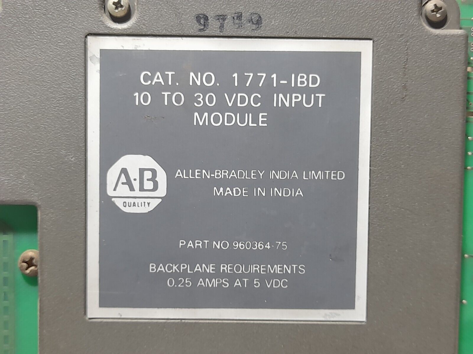 Allen Bradley 1771-IBD 10 To 30 VDC Input Module