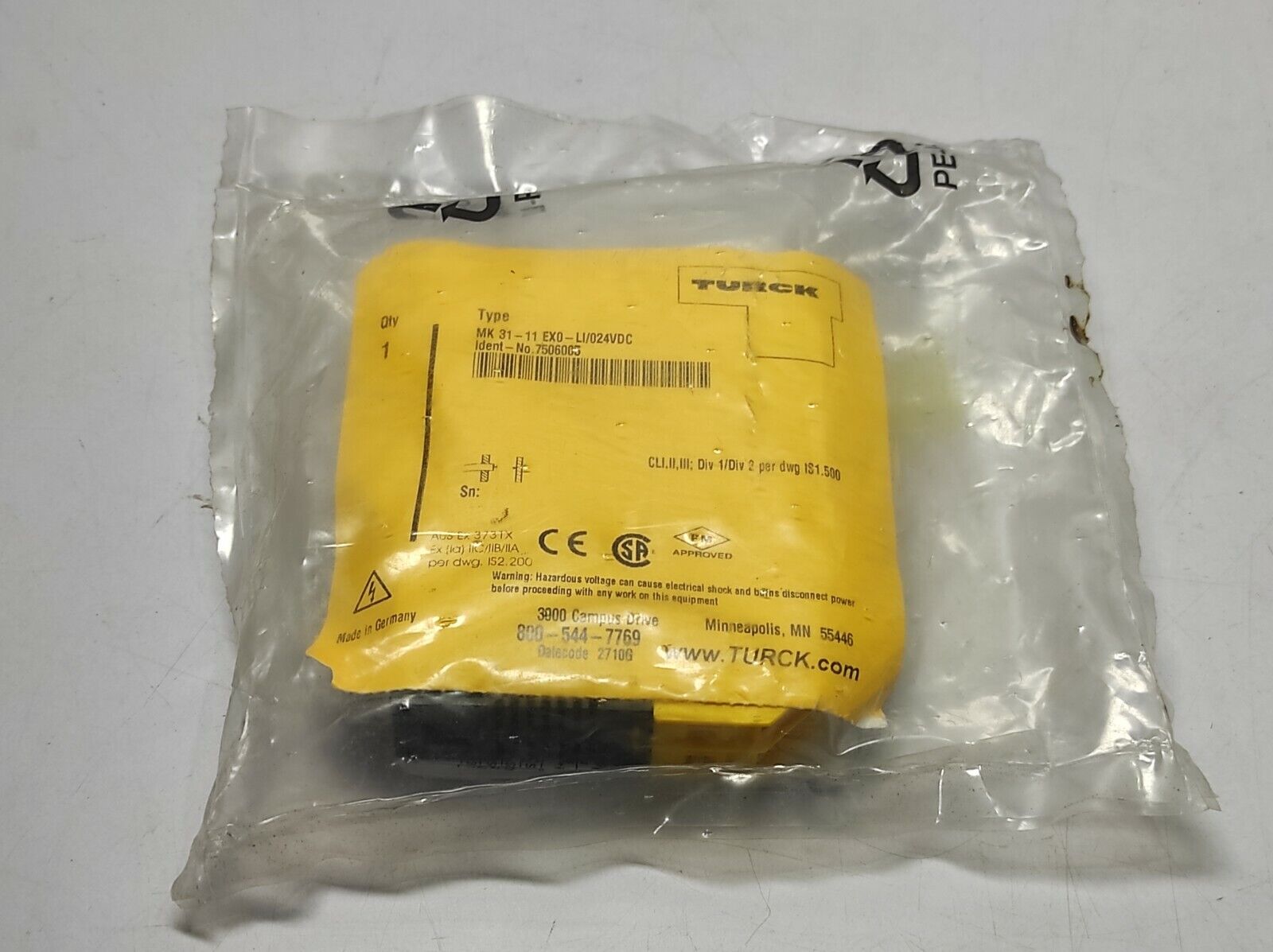 Turck MK 31-11 EX0-LI/024VDC 7506005 Signal Converter