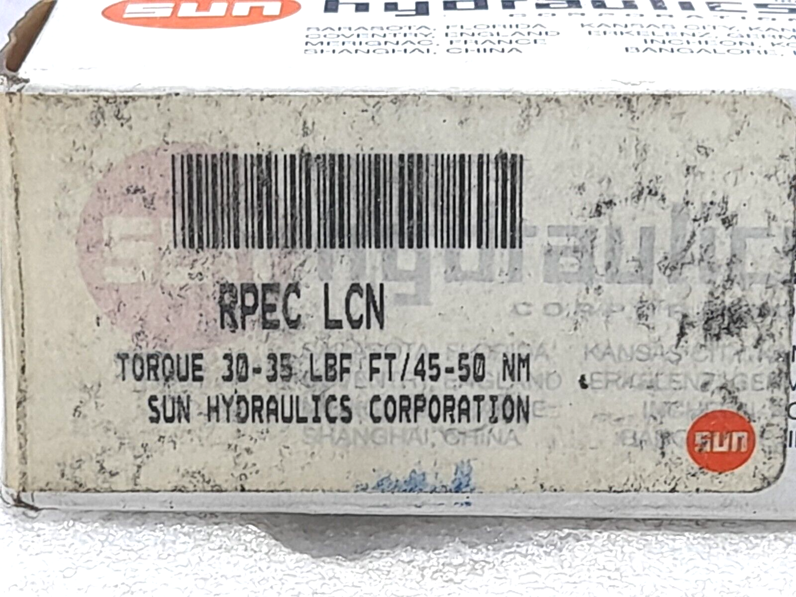 Sun Hydraulics RPEC-LCN Pilot Operated Balanced Cartridge Valve