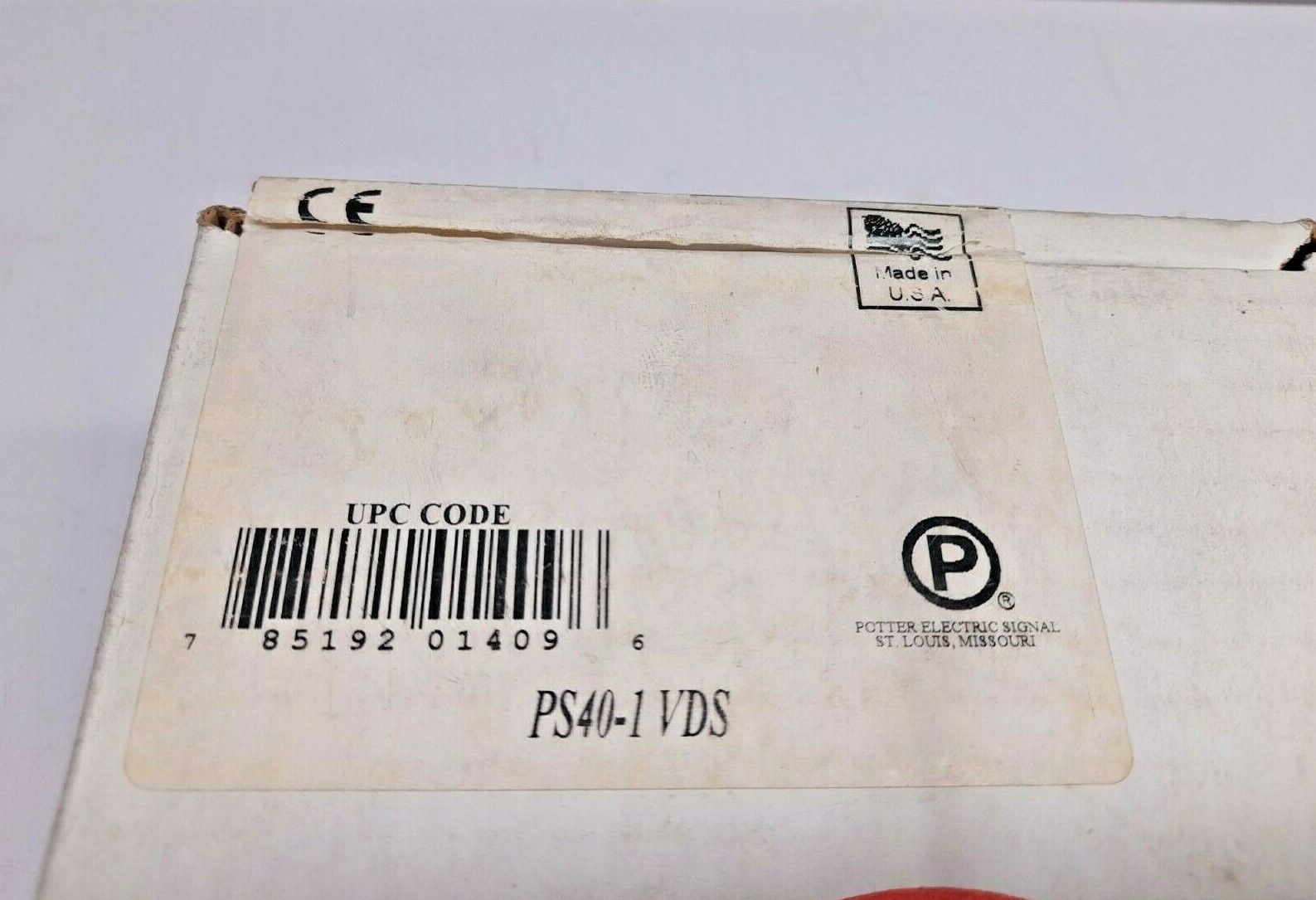 Potter PS40 Pressure Switch PS40-1 VDS