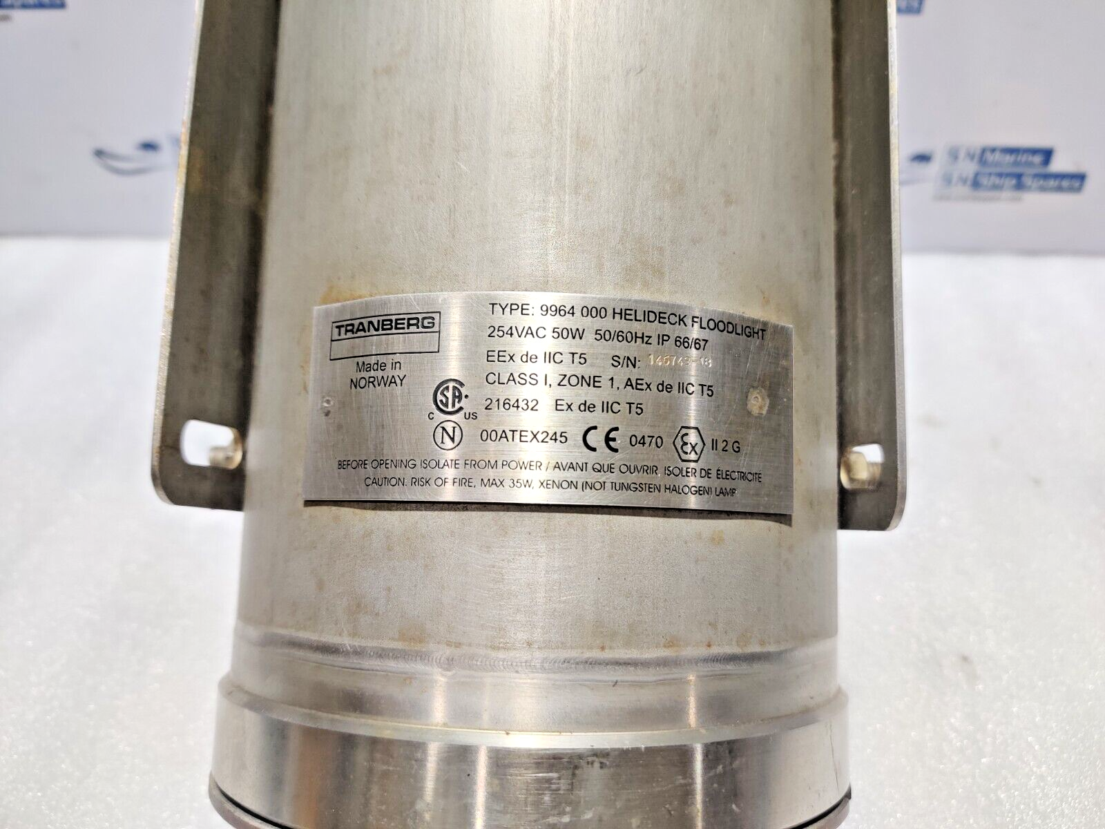 Tranberg 9964 000 Helideck Flood Light 254VAC 50W 50/60Hz