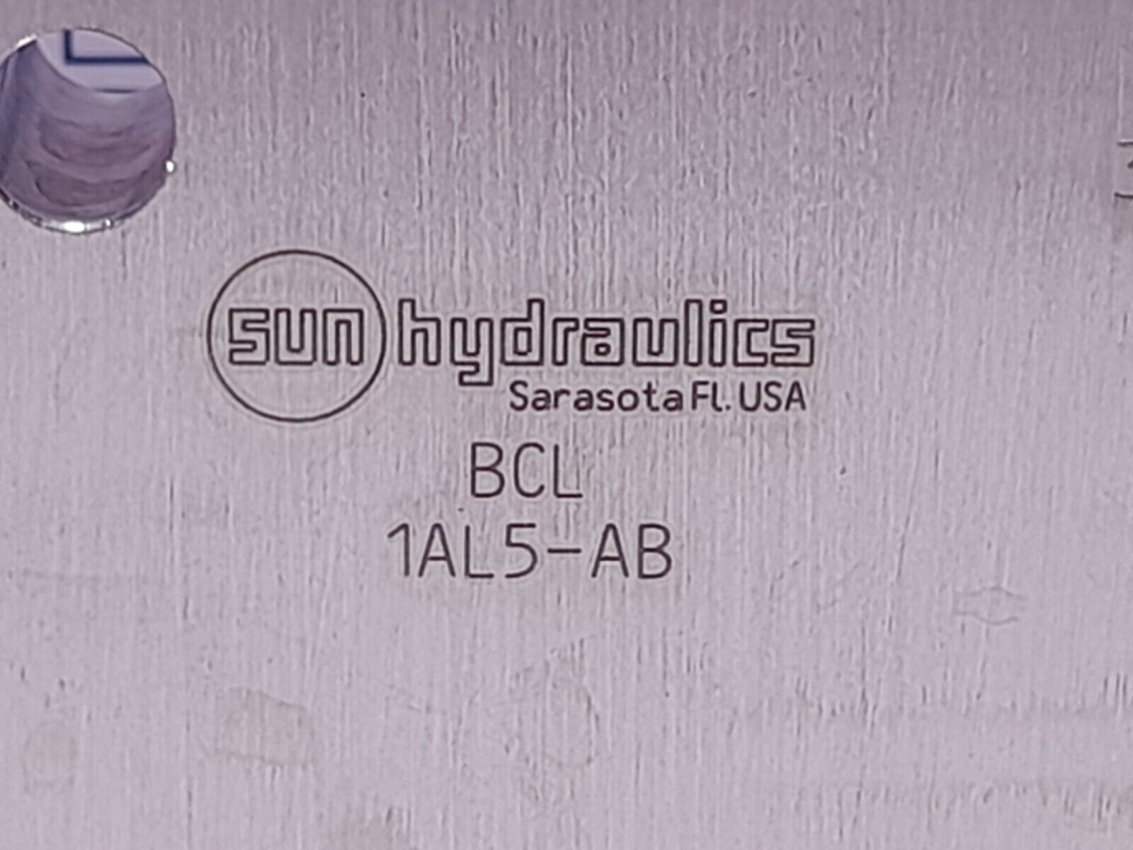 Sun Hydraulics BCL Valve Block NOV 7026A276 BCL 1AL5-AB
