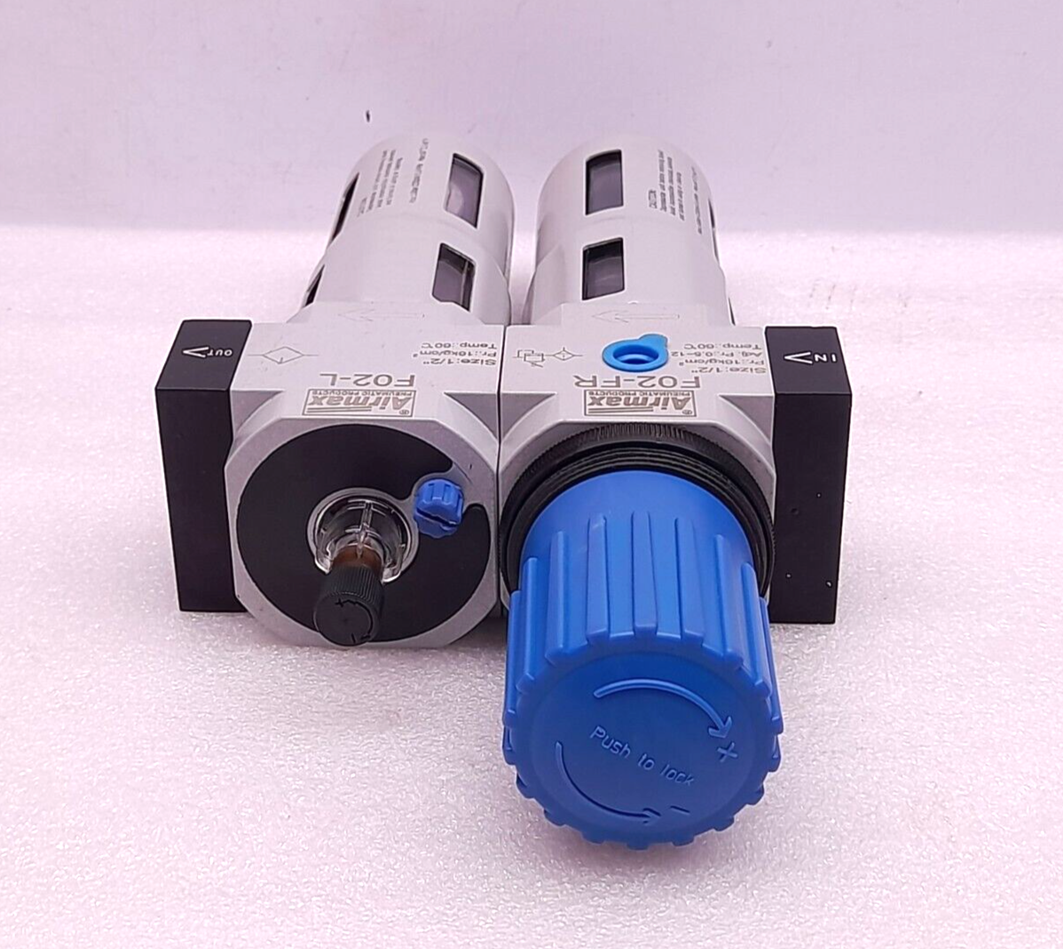 Airmax FSMIDI-FR+L-15 FR+L Unit Filter Regulator Lubricator Unit F02-FR F02-L