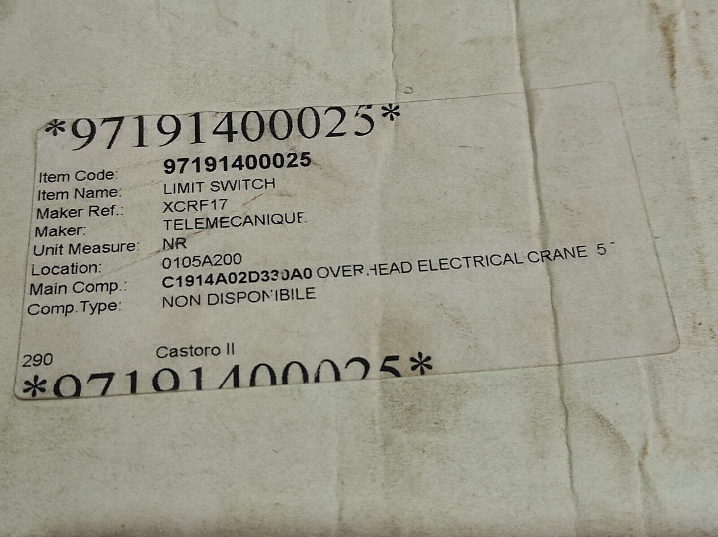 Telemecanique XCRF17 Limit Switch XCRF1788