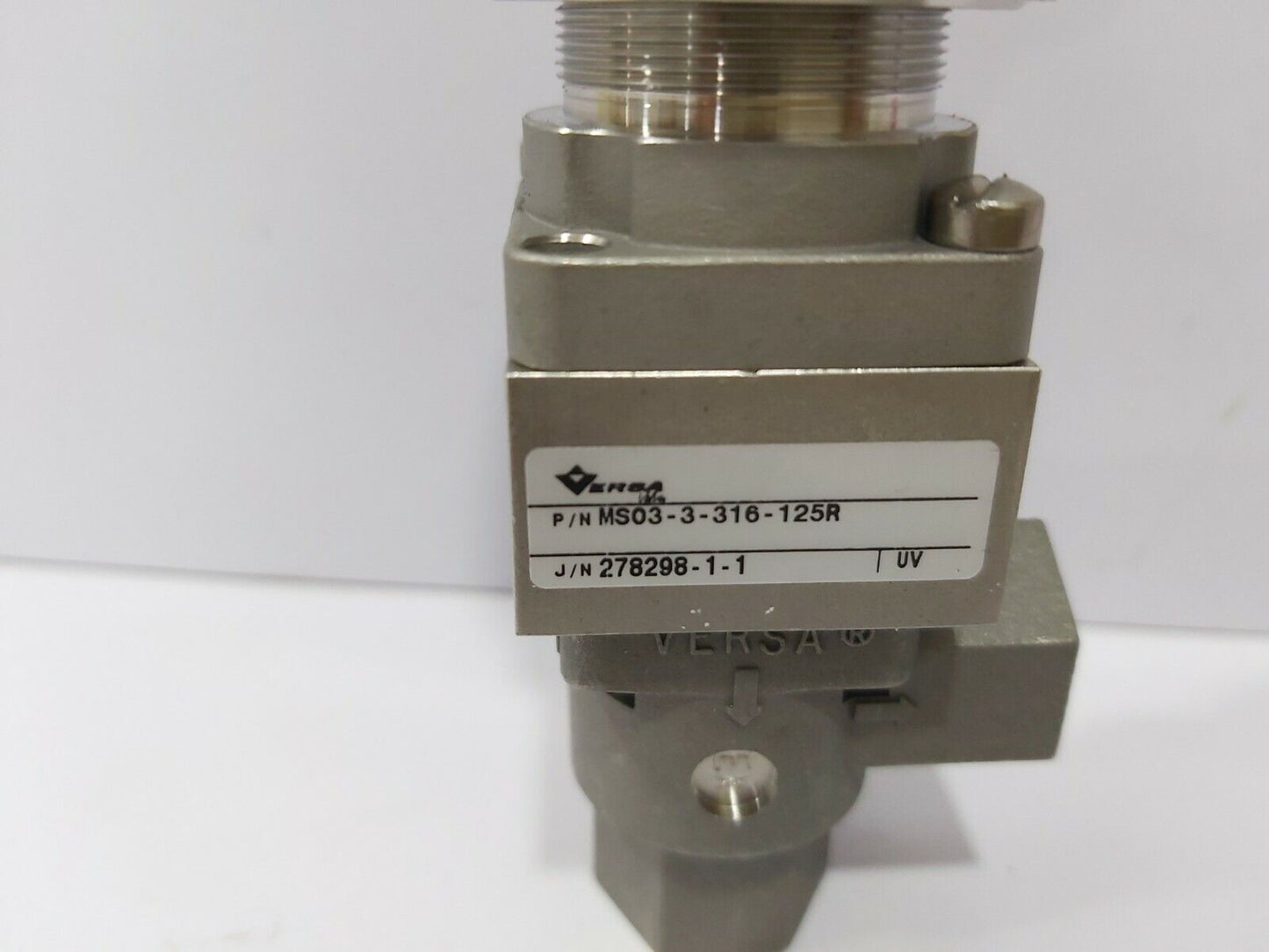 VERSA MS03-3-316-125R SHUT OFF MANUAL VALVE 150 PSI  MS033316125R