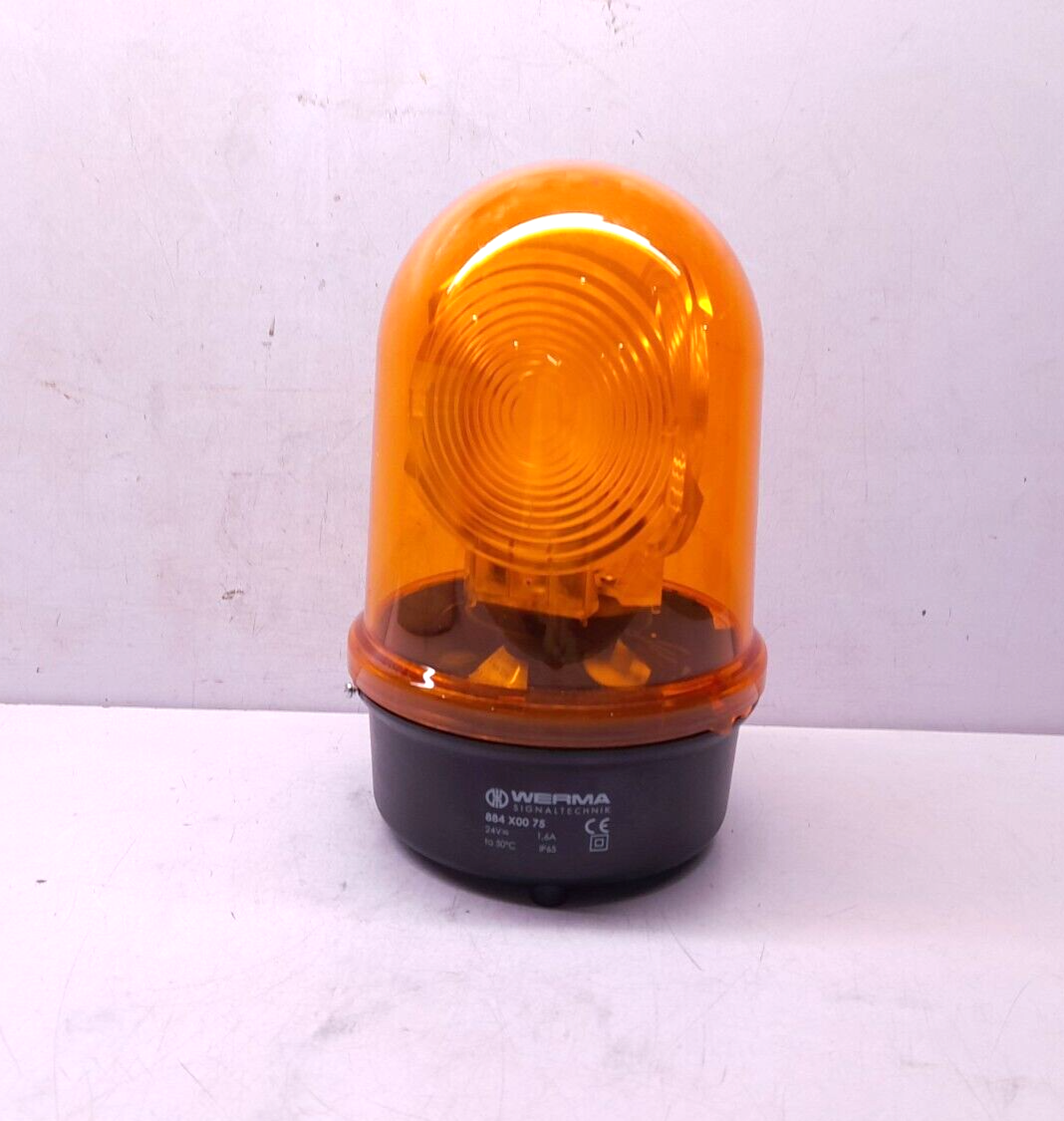 Werma 884 X00 75 Rotating Signal light Amber BM 24V AC/DC 1.6A 884 300 75 RS 365