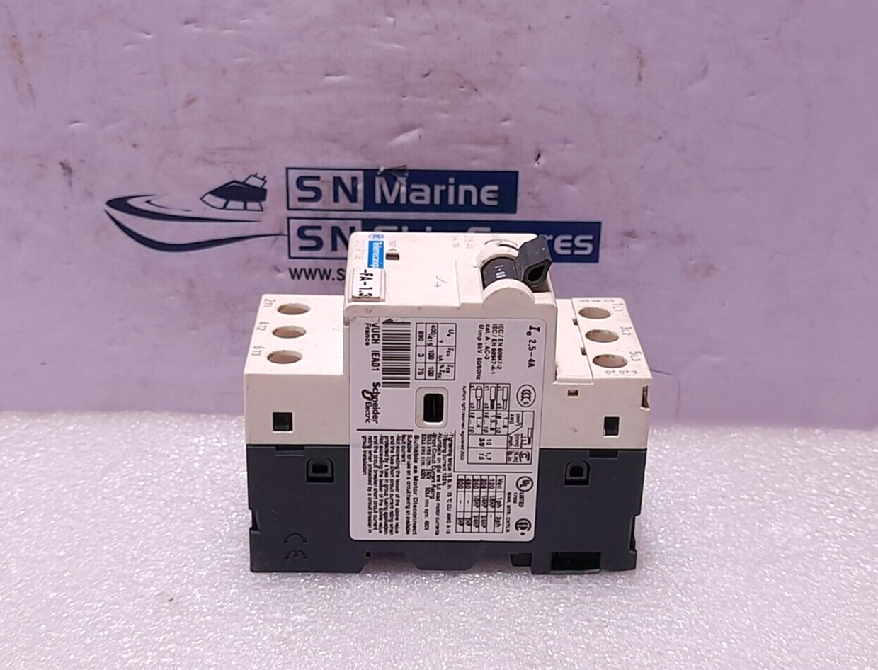 Telemecanique GV2-RT08 Motor Circuit Breaker 2.5-4A Uimp: 6kV 50/60Hz