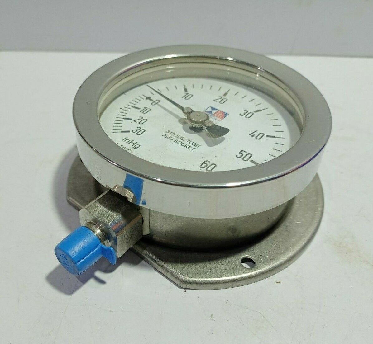 Stewarts USA 40S-C60-R Pressure Gauge 30”HG-0-60PSI Connection ¼” NPT 