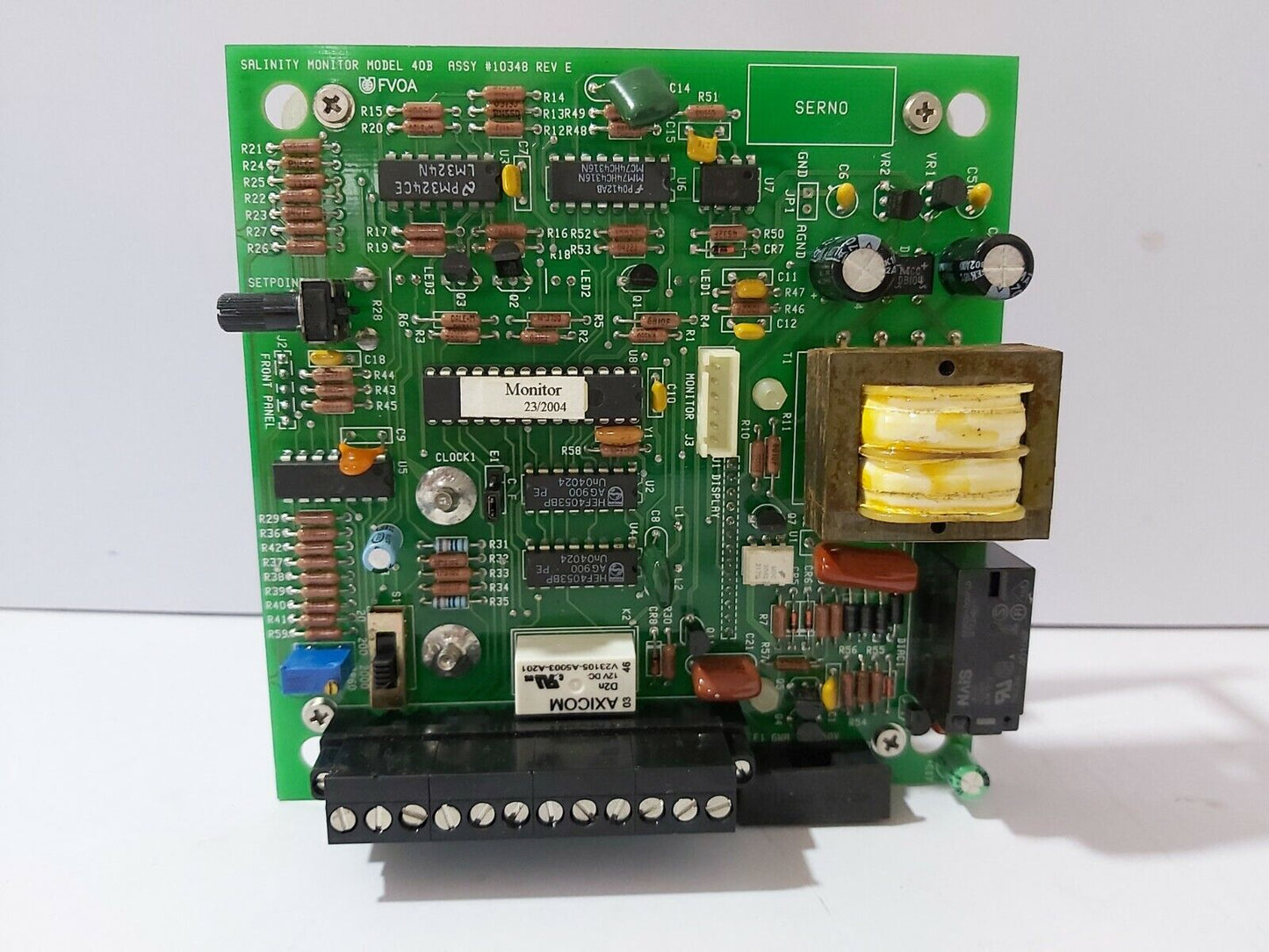 VILLAGE MARINE WATER QUALITY MONITOR SALINITY MONITOR 40B ASSY-10348 REV-E 