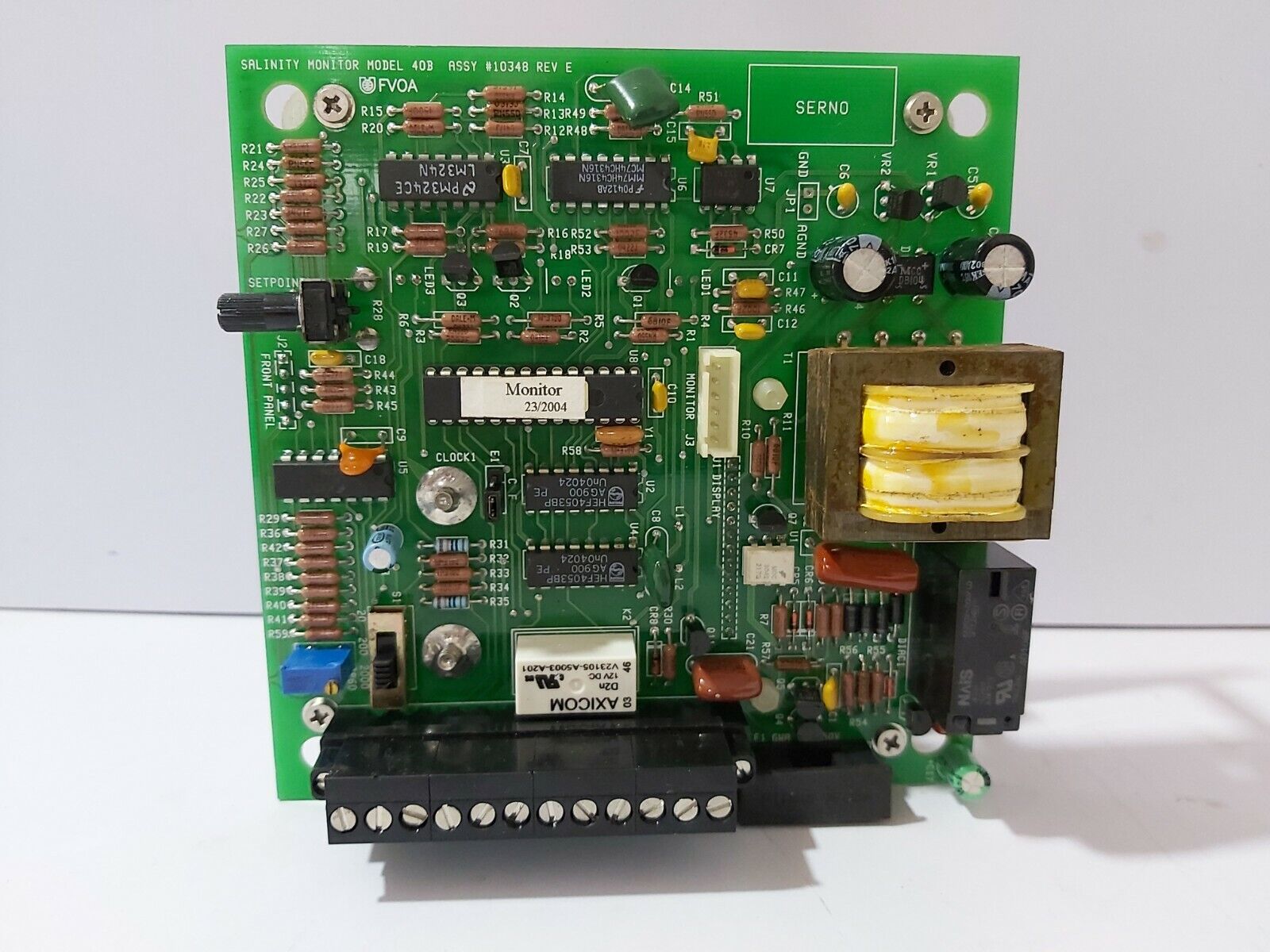 VILLAGE MARINE WATER QUALITY MONITOR SALINITY MONITOR 40B ASSY-10348 REV-E 