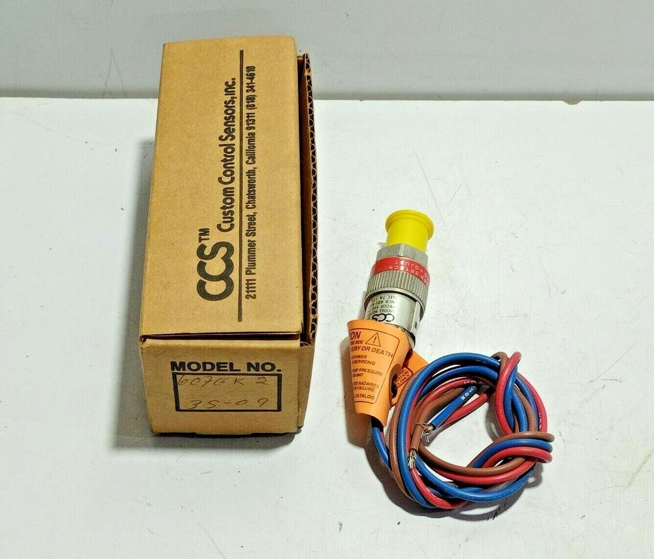 CSS Custom Control System 607GK2 Pressure Switch Proof 500 PSIG 