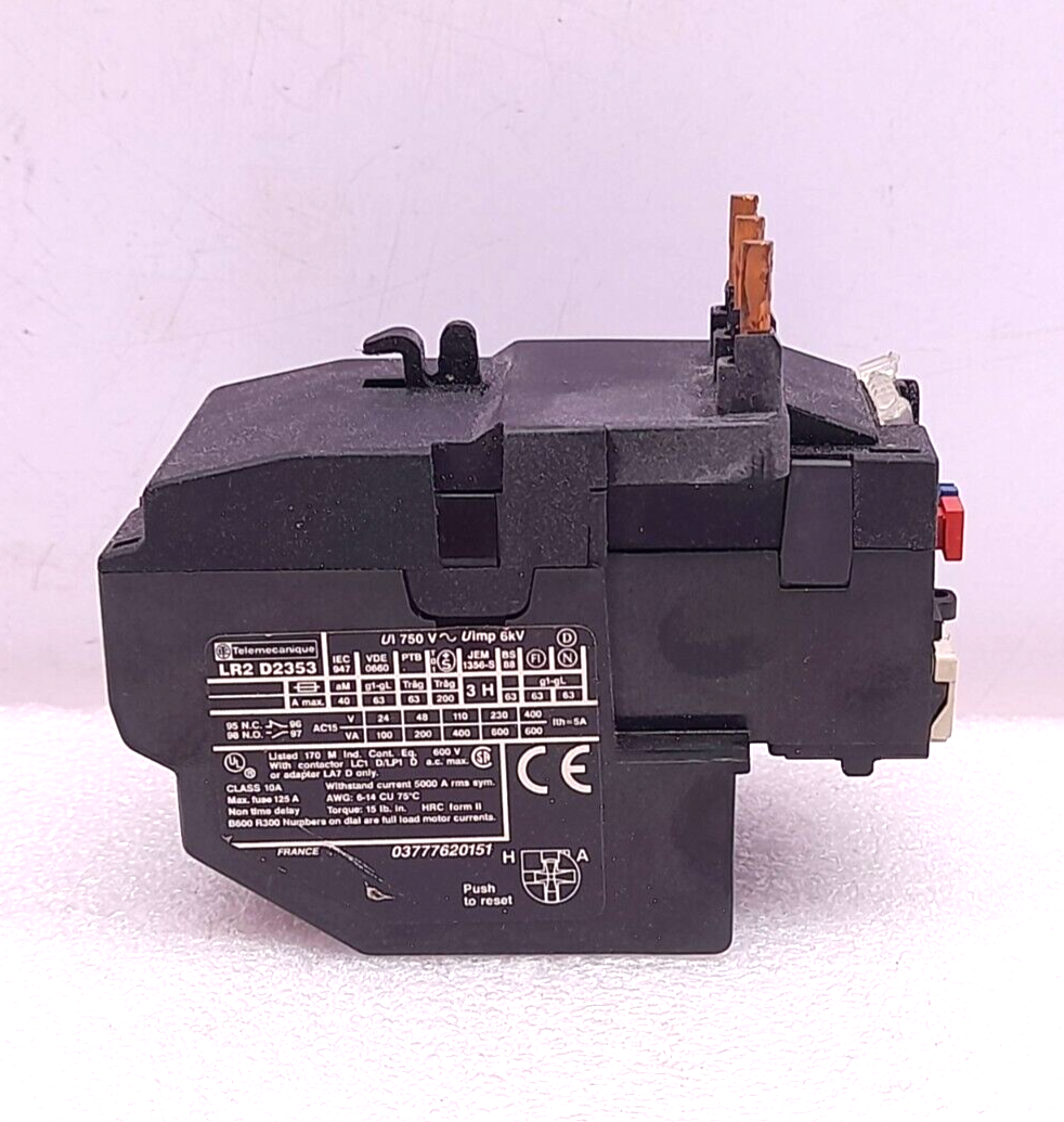 Telemecanique LR2 D2353 Thermal Overload Relay 23-32A LR2 D23 Ui 750V~ Uimp 6kV