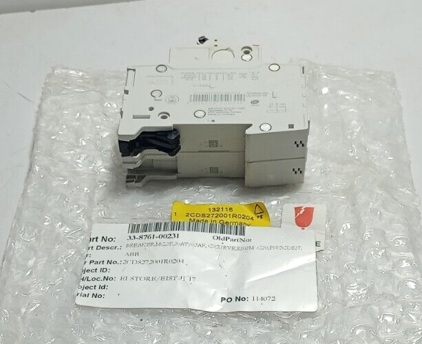 ABB S202M-C20 Circuit Breaker / 2CDS272001R0204 / S202MC20