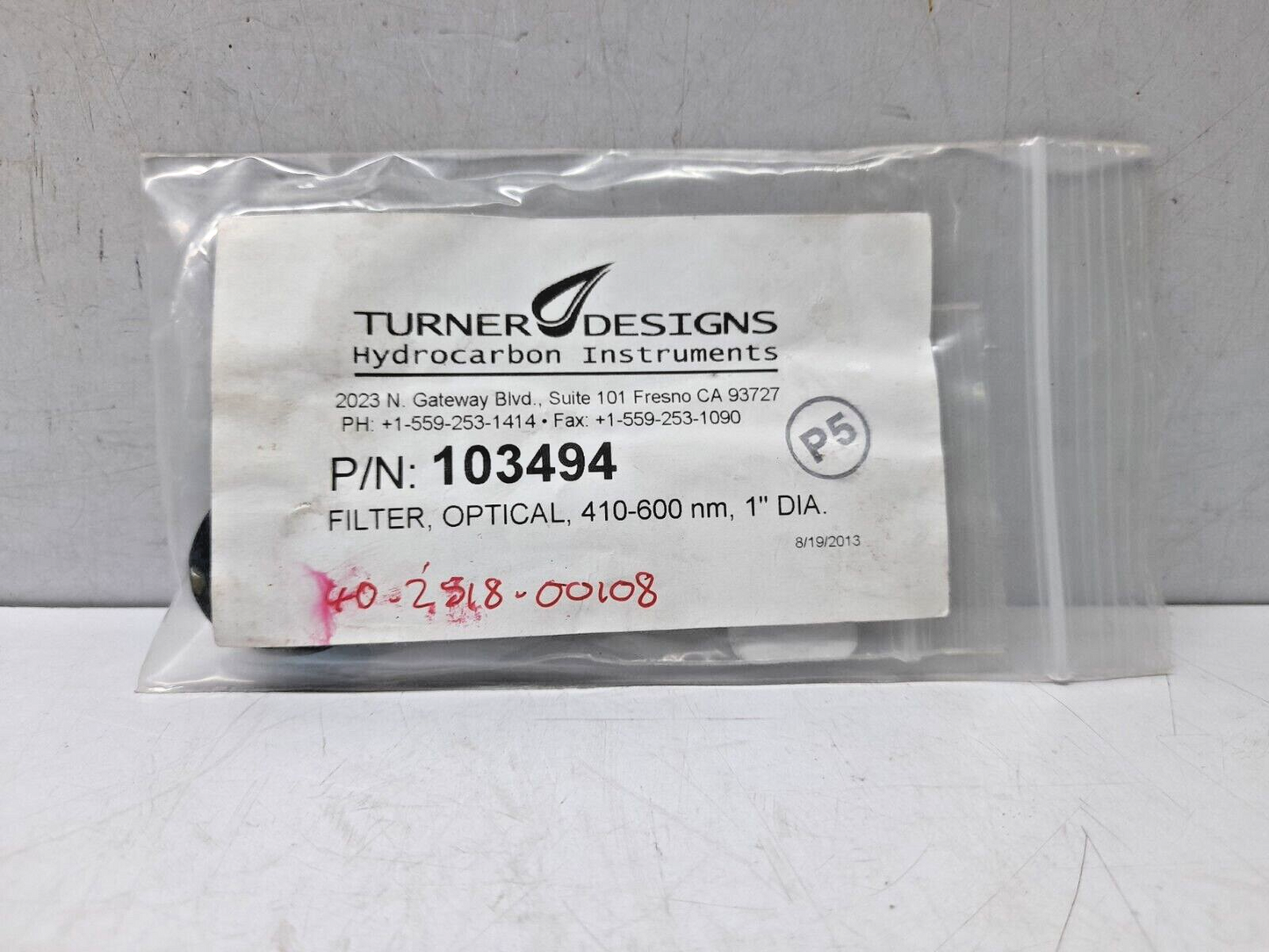 Turner Designs Hydrocarbon Instruments 103494 Optical Filter / 2-pcs lot sale