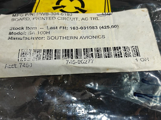 Southern Avionics PWB-304-6180 Printed Circuit Board AC TRL SLP30420 Rev F