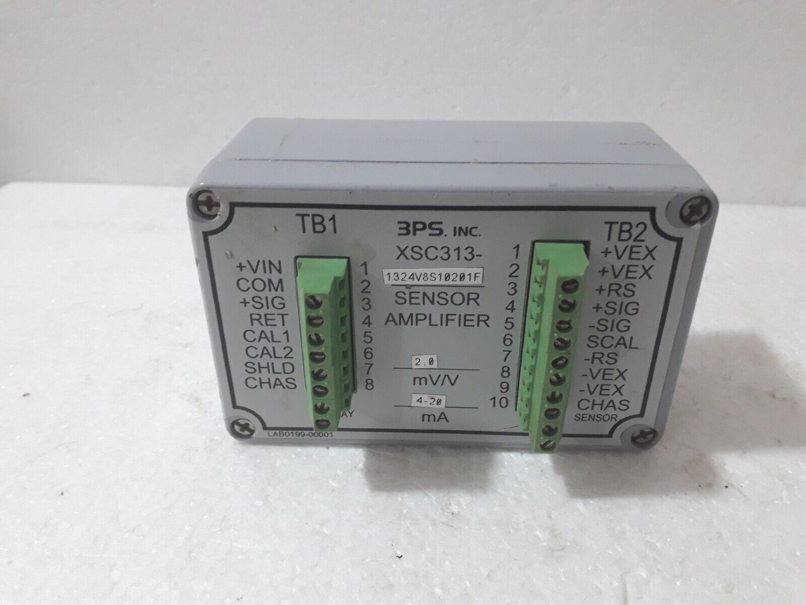 3PS INC XSC313-1324V8S10201F SENSOR AMPLIFIER 2.0 mV/V 4-20 mA 