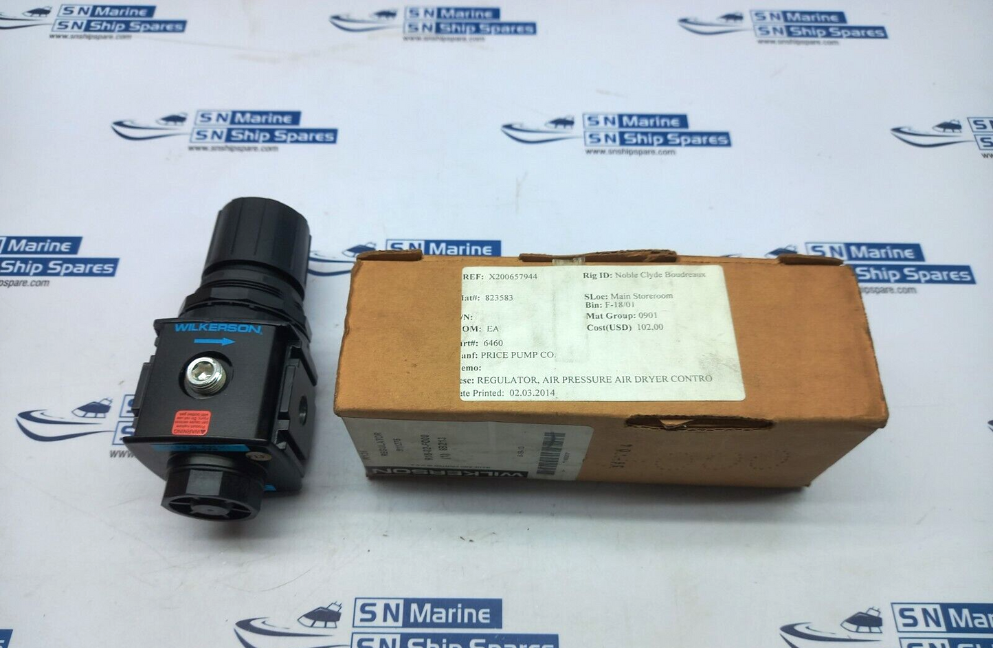 Wilkerson R18-02-F000 Air Pressure Regulator 0-125Psig 0-8.6Bar Price Pump 6460