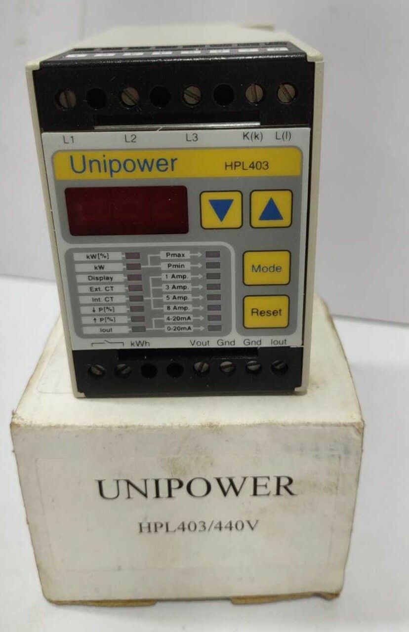 Unipower HPL403 Load Monitor 440V Wartsila 89009258 MBR12/96877-01