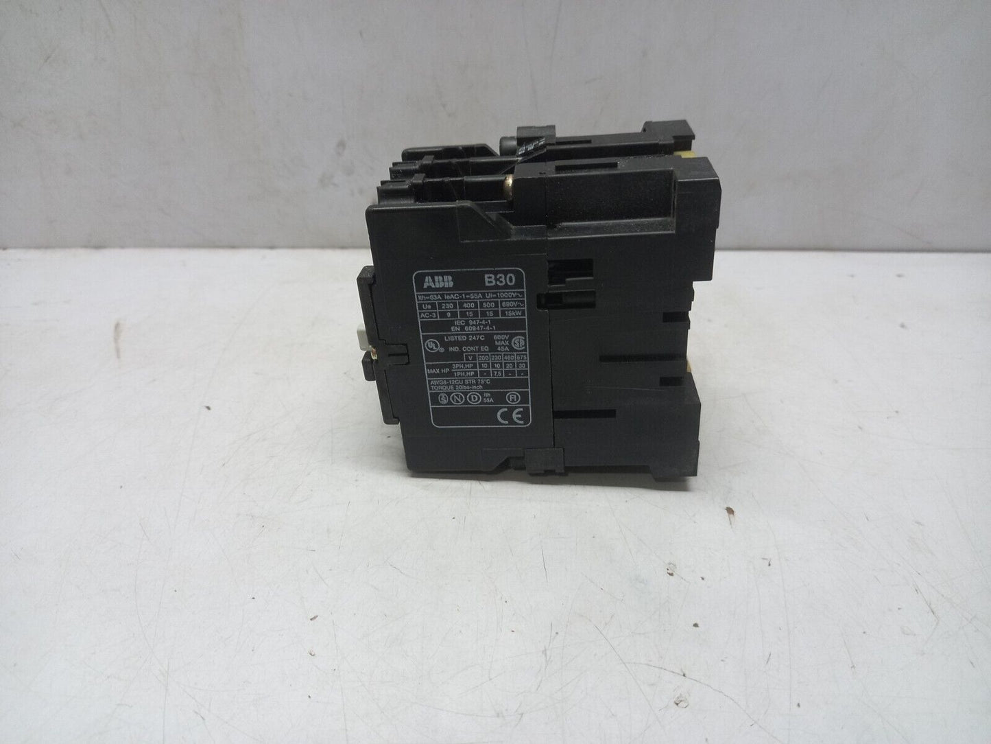 ABB B30-30-00 Overprotective Contactor 110-115V 50Hz 110-127V 60Hz