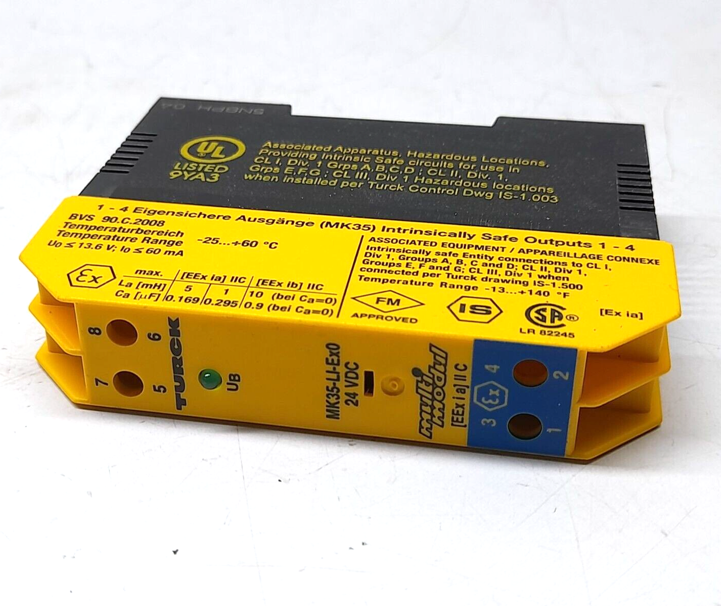 Turck MK35-LI EX0/024VDC Multi Modul M7506500 MK35-LI-Ex0 CAD 80270100 IS Barrie