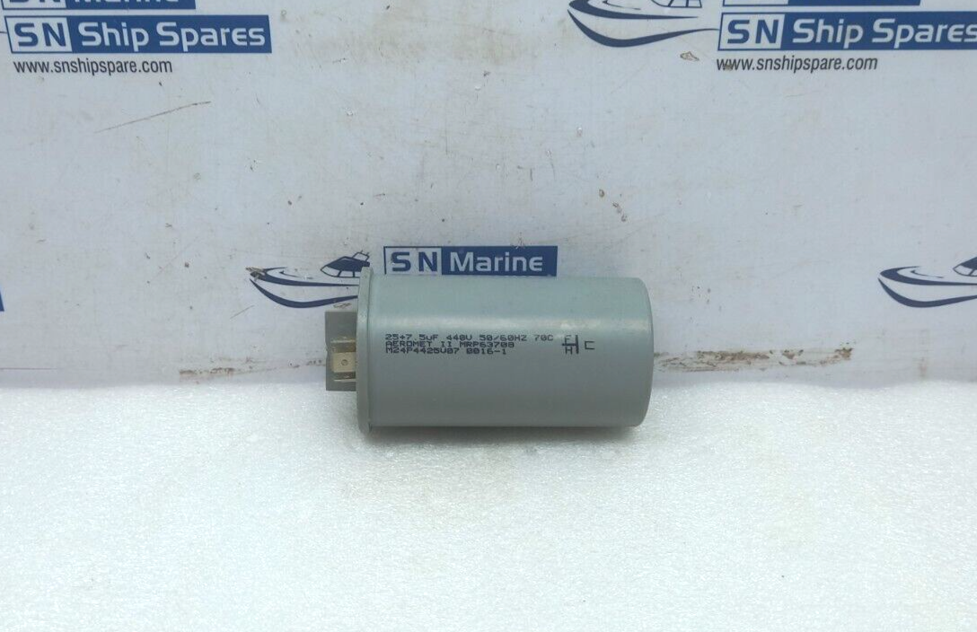 Aeromet M24P4425V07 Capacitor 25+7 5uF 440V 50/60HZ 70C