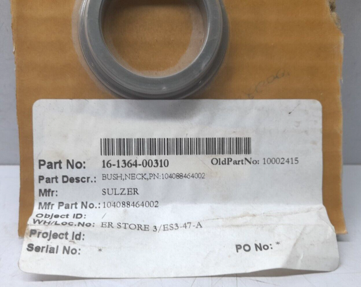 Sulzer 104088464002 Neck Bush