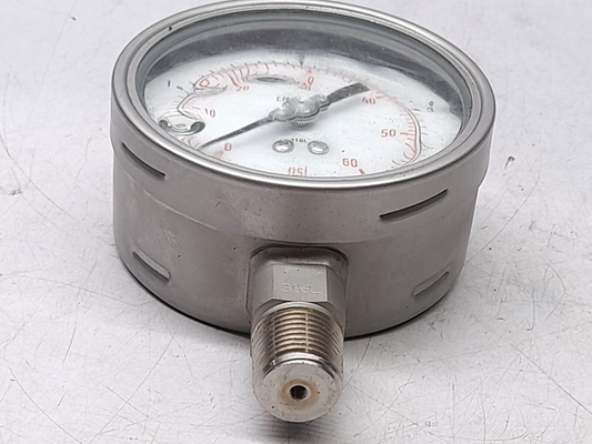 Wika 9050213 Pressure Gauge 232.50.100 ½ NPT 0-4 Bar 0-60 PSI (1 )
