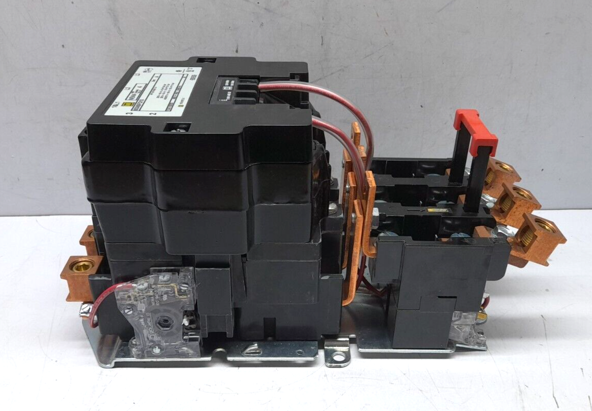 Square D 8536SFO1V02S Ser A AC Magnetic NEMA Size 4 Starter 3 Pole 110/120V50/60