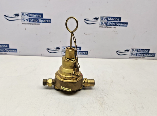 White Martins Dry Flame Shutoff Valve For Oxygen Regulator 10kg/cm2