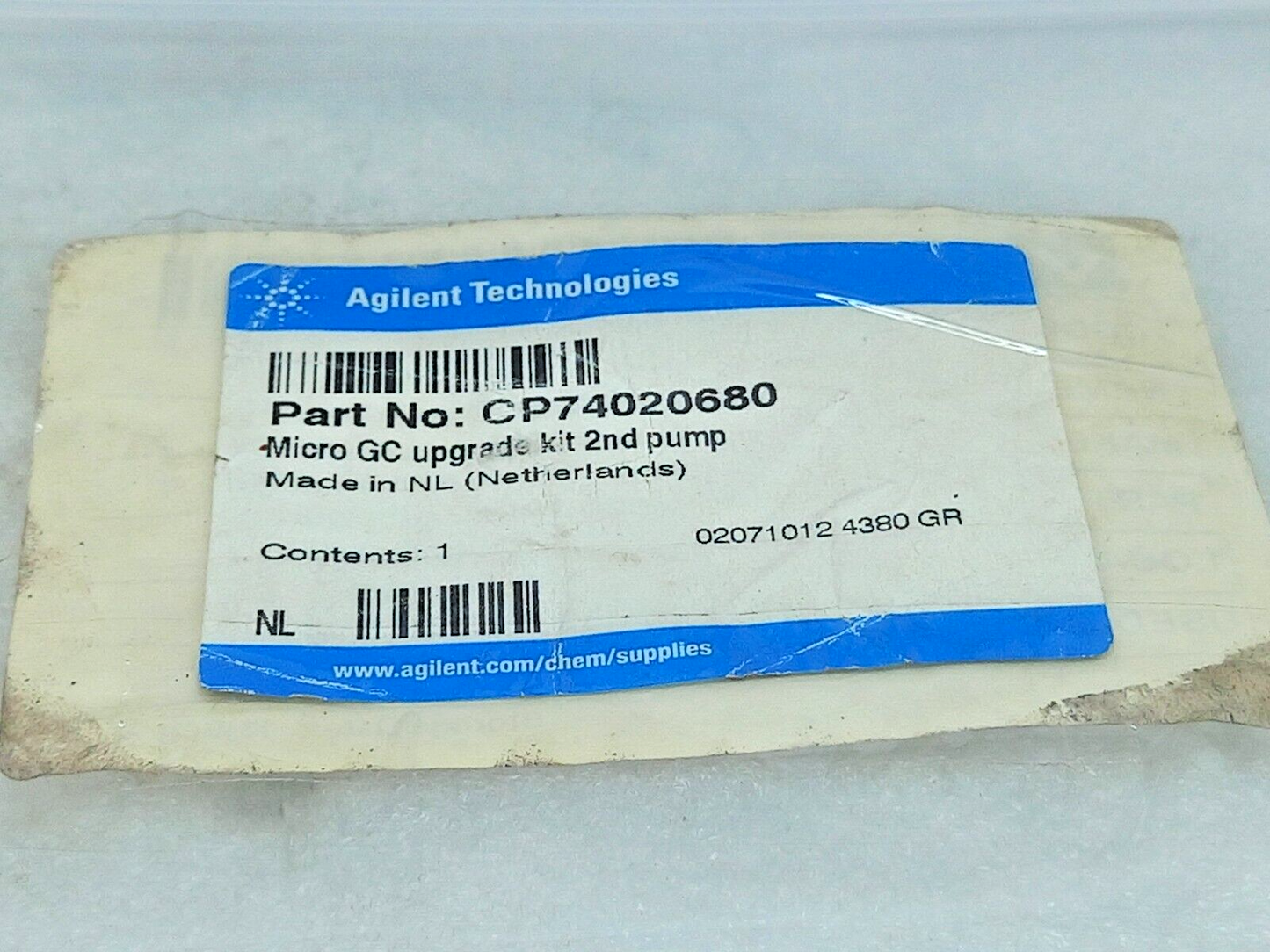 Agilent CP74020680 Micro GC Upgrade Kit 2Nd Pump