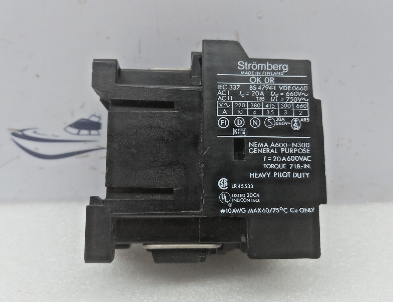 Stromberg OK-0R-31 Contactor 110V-50Hz 110/120V 60Hz OK-0R