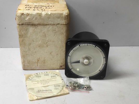 Yokogawa 103112FAZZ7/P Blank Scale 0.1-0-1.0 mADC Meter NOV TP 20T00251 Plastic 