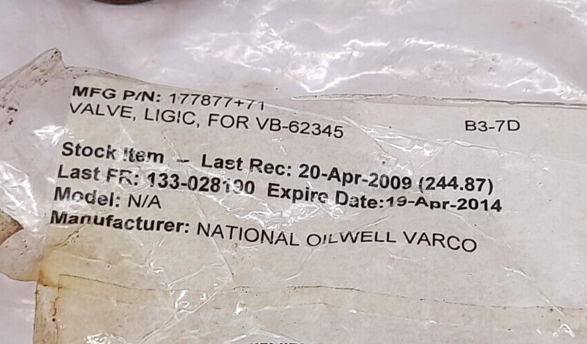 Sun Hydraulics LKHC XDN Cartridge Valve PAT47 95129