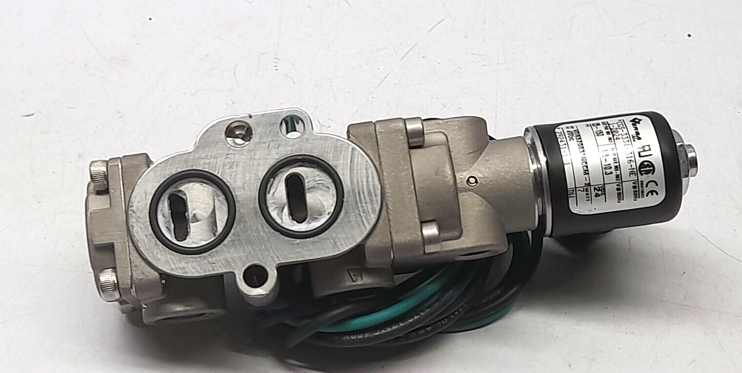 Versa CGS-3331-316-NE1-D024 Solenoid Valve 24VDC 7W PSIG 25 Min-150 Max Bar 1.8