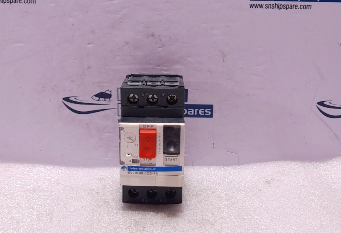 Telemecanique GV2ME08 Manual Stater Motor Protection Circuit Breaker 2.5-4A