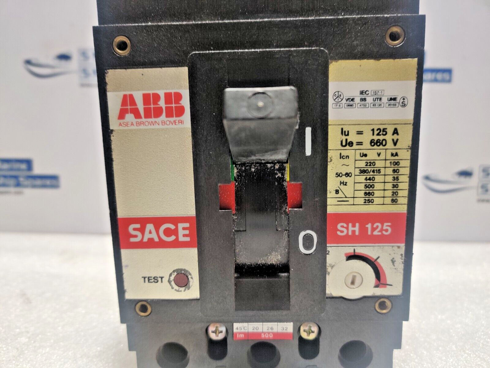 ABB SACE SH125 Circuit Breaker Iu= 125A Ue= 660V SH 125