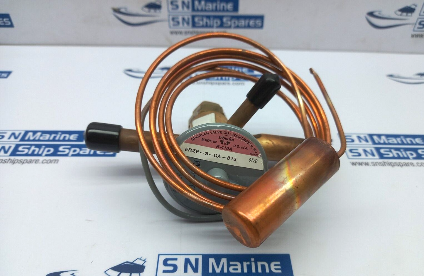 Sporlan ERZE-3-GA-B15 Thermostatic Expansion Valve ¼ ODF 60” Capillary Tube
