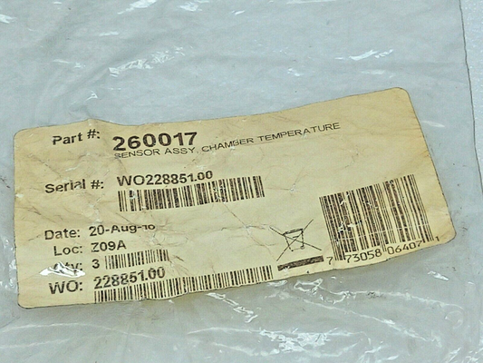 260017 Chamber Temperature Sensor Assembly