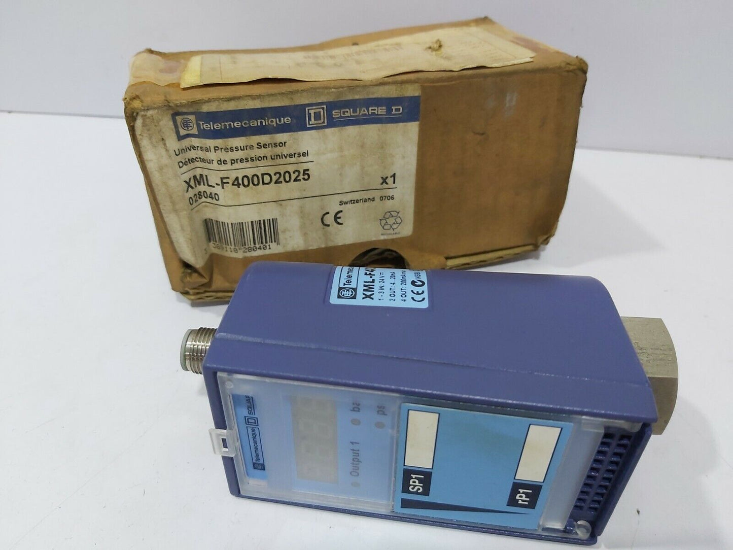 Telemecanique XML-F400D2025 Universal Pressure Sensor XMLF400D2025 Square D