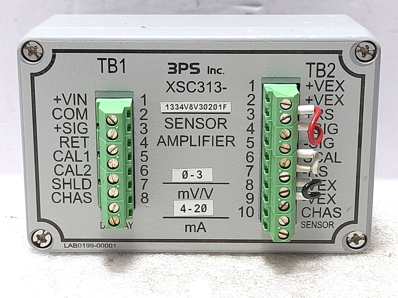 3PS XSC313-1334V8V30201F Sensor Amplifier 0-3mV/V 4-20mA XSC3131334V8V30201F