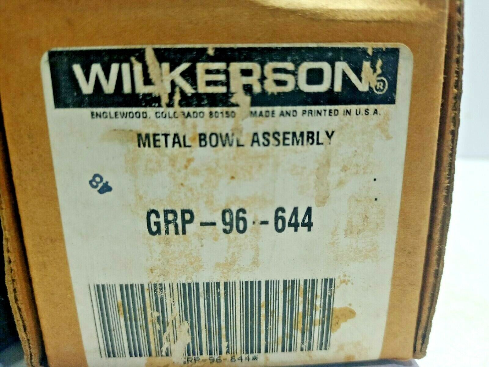 Wilkerson GRP-96-644 Metal Bowl Assembly GRP96644 
